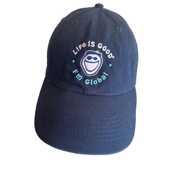 Life Is Good FM Global Adjustable Navy Blue Baseball Cap - Picture 1 of 6